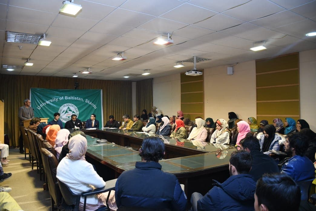 A one-day workshop on the topic of civic education for madrassa and university students was organized at the University of Baltistan in collaboration with GRD and FES.